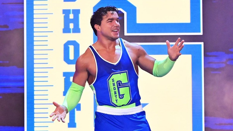 Chad Gable making his way to the ring as 