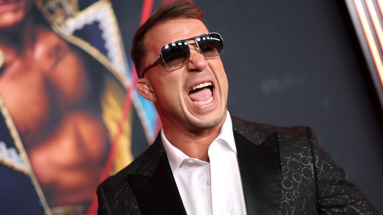 Chad Gable attends Netflix's Debut of WWE Monday Night Raw at Intuit Dome on January 06, 2025 in Inglewood, California.
