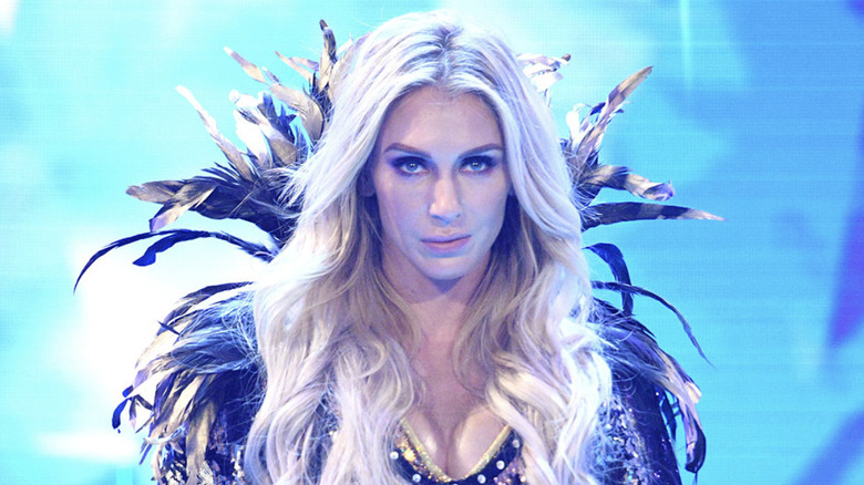 Charlotte Flair walking to the ring