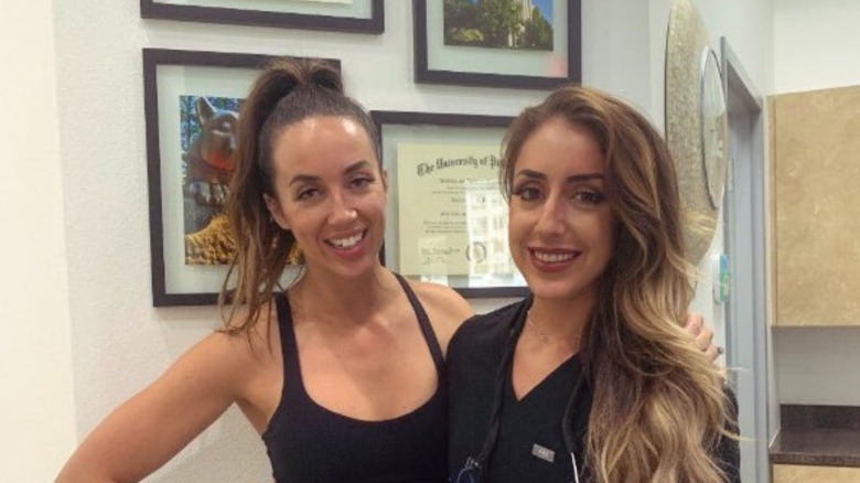 Chelsea Green and Britt Baker at the dentist's office