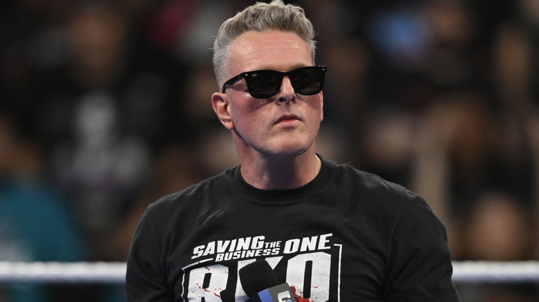 Pat McAfee wearing an sunglasses