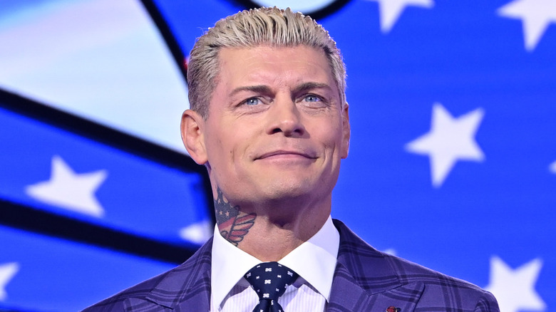 Cody Rhodes speaks onstage during Fanatics Fest NYC 2026 at Jacob Javits Center on July 19, 2026