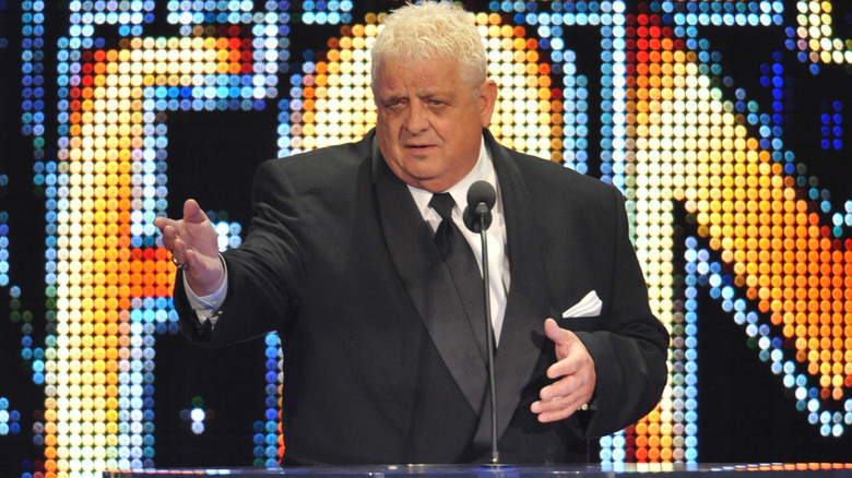 WWE Hall of Fame member Dusty Rhodes attends the 2011 WWE Hall Of Fame Induction Ceremony at the Philips Arena on April 3, 2011 in Atlanta, Georgia.