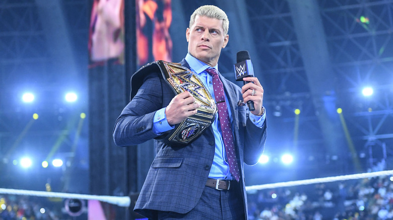 Cody Rhodes looking away