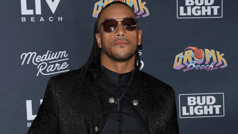 Damian Priest attends WrestleMania After Dark Las Vegas featuring Gronk Beach, at LIV Beach. April 2025.