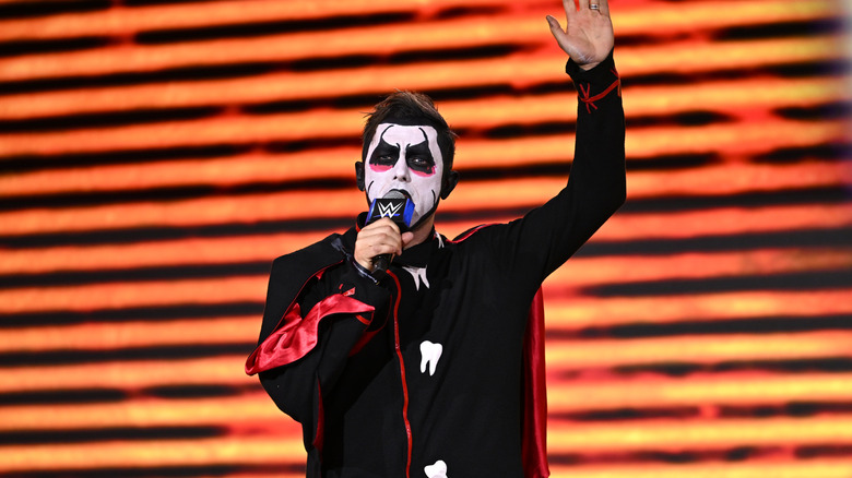 Danhausen speaks onstage during WWE Summer Slam Kickoff at Fanatics Fest NYC 2026 at Jacob Javits Center on July 19, 2026 in New York City.