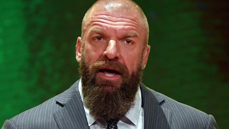 Triple H talking