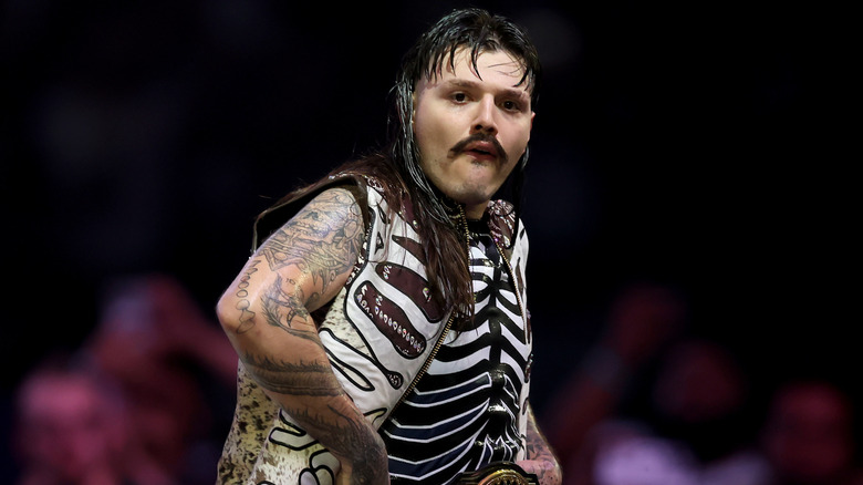 Dominik Mysterio makes a face