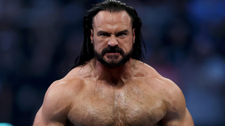Drew McIntyre making his entrance before his tag team match alongside Logan Paul against Randy Orton and Jelly Roll, SummerSlam 2025.