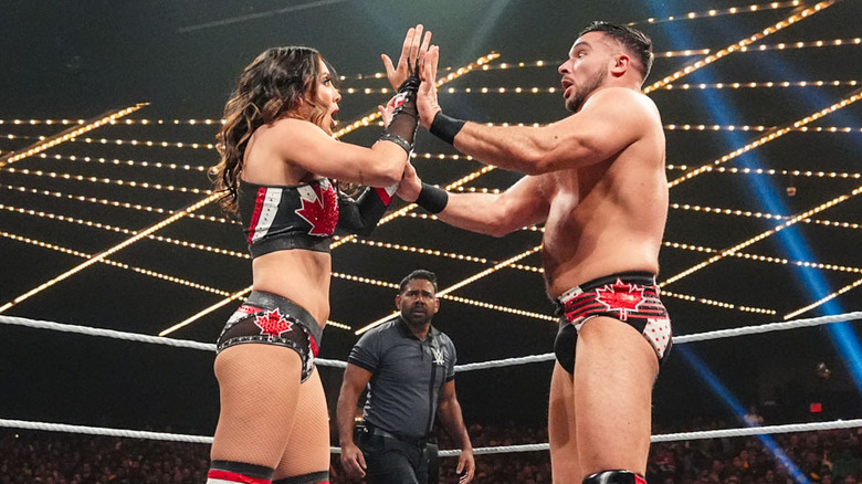 Chelsea Green and Ethan Page in the ring