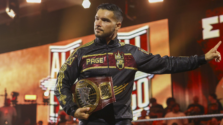 Ethan Page in ring during an episode of 