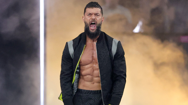 Finn Balor makes his entrance