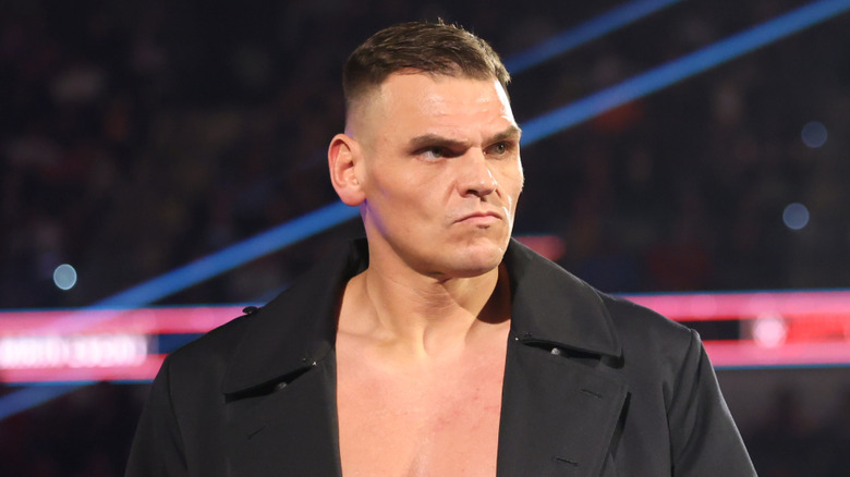 Gunther makes his entrance during Saturday Night's Main Event