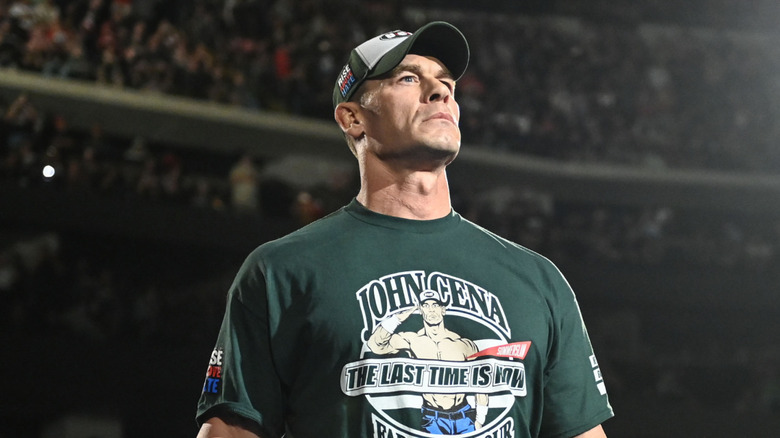John Cena arrives to the ring on 