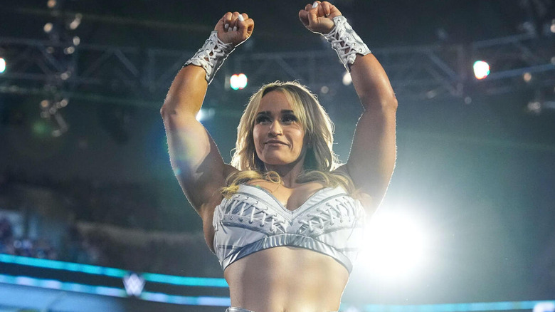Jordynne Grace poses in the ring