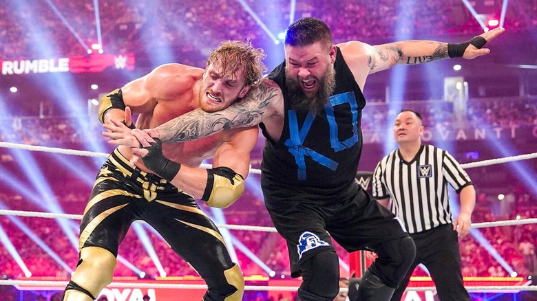 Logan Paul and Kevin Owens