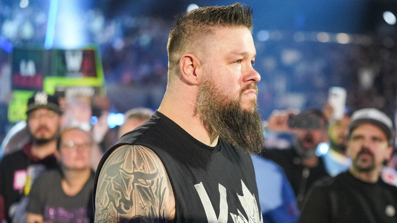 Kevin Owens scowling