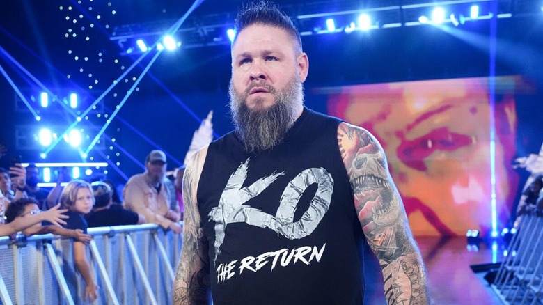 Kevin Owens walks to the ring on WWE SmackDown