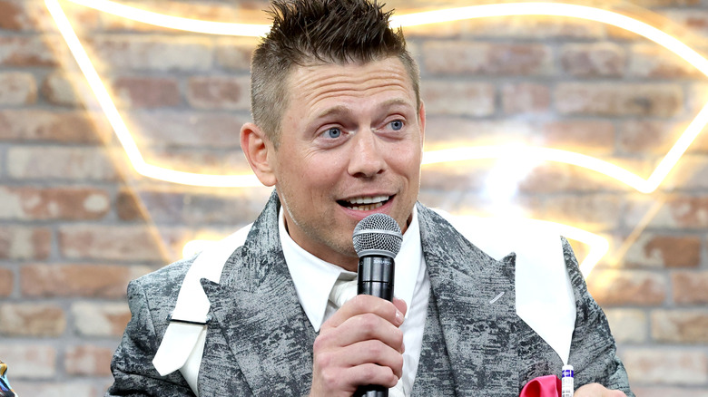 The Miz wearing a suit