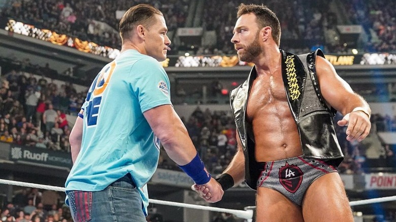 John Cena and LA Knight on WWE SmackDown