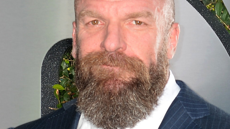 Triple H in a blue suit