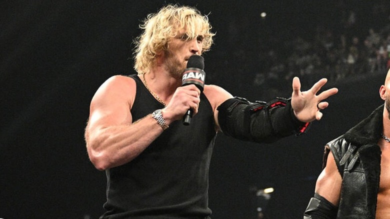 Logan Paul talking on WWE Raw