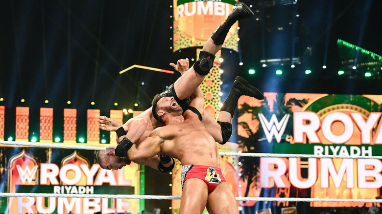 LA Knight in the Royal Rumble