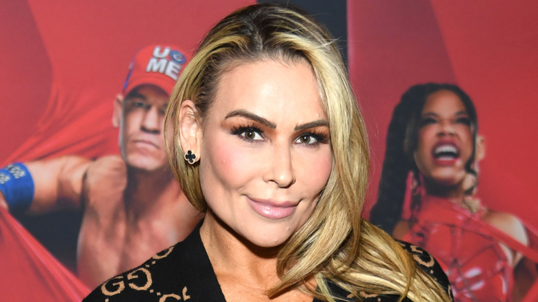 Natalya at a WWE press event