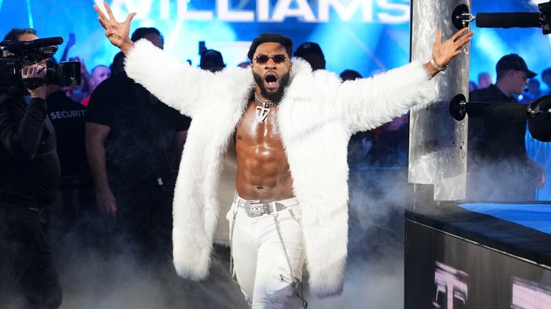 Trick Williams ringside at WWE SmackDown