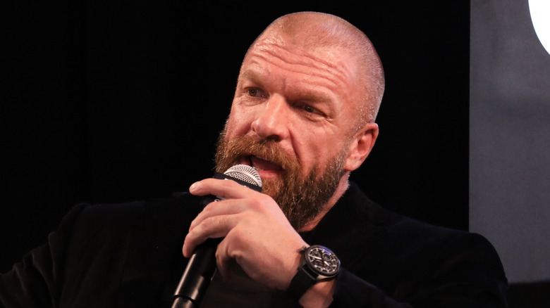 Triple H talking