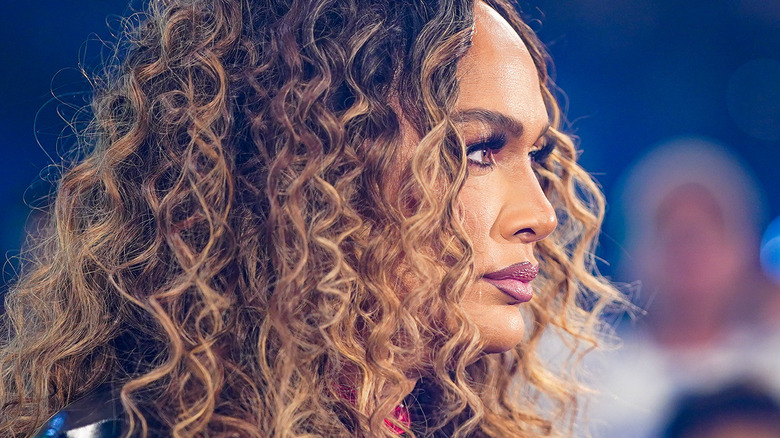 Close-up of Nia Jax
