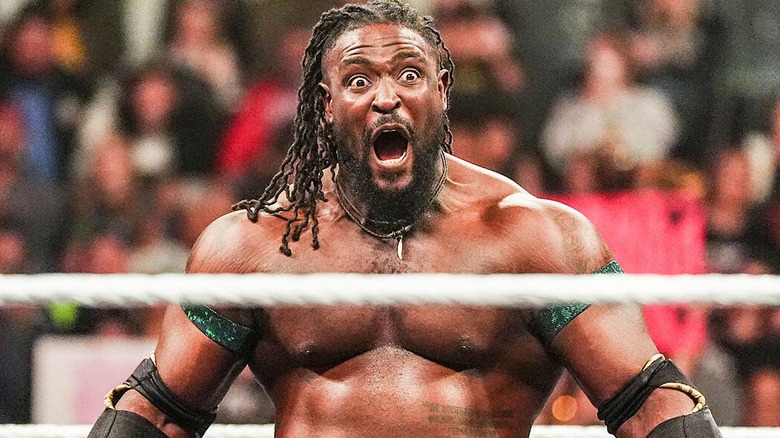 Oba Femi in ring during a WWE show.