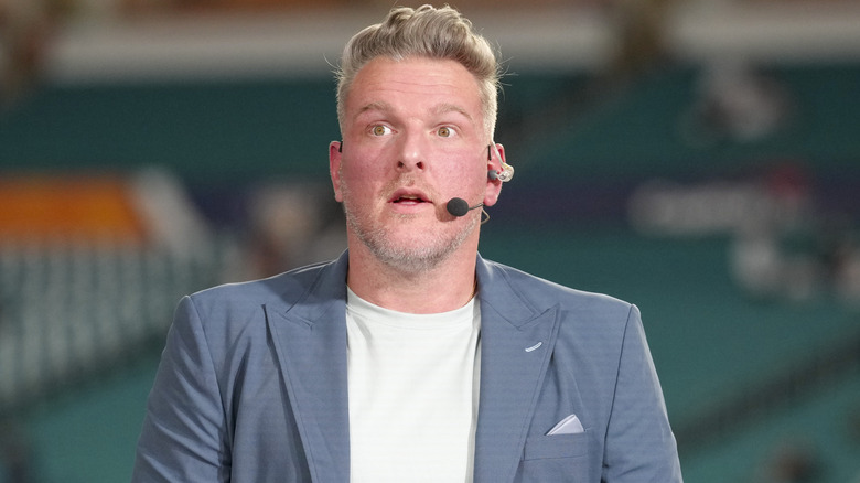 Pat McAfee on set during the pregame of the 2025 Orange Bowl.
