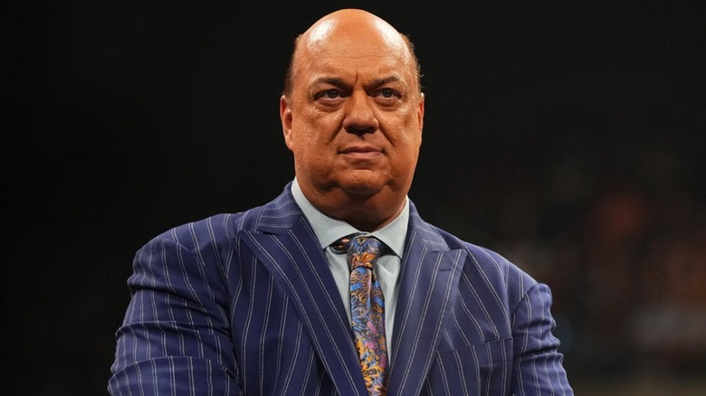 Paul Heyman in the ring on WWE Raw