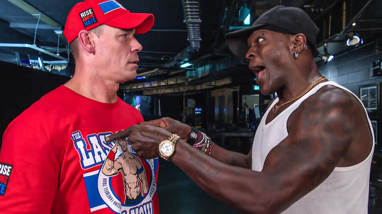 John Cena and R-Truth backstage in WWE