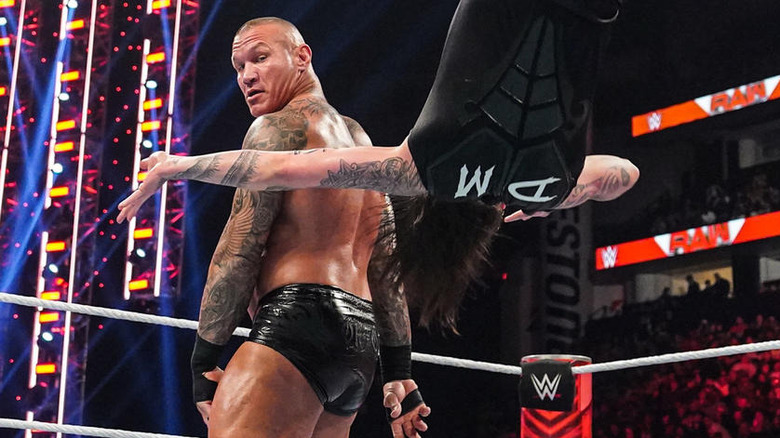 Randy Orton in action against Dominik Mysterio on "WWE Raw"