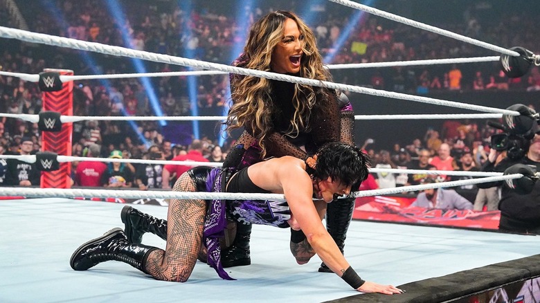 Nia Jax attacks Rhea Ripley