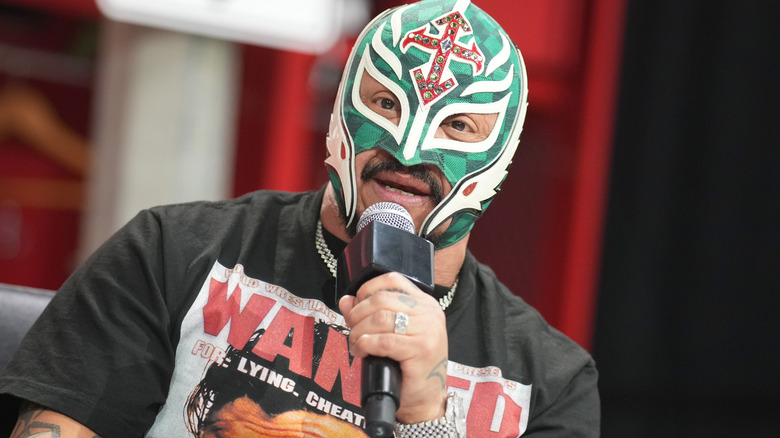 Rey Mysterio speaking