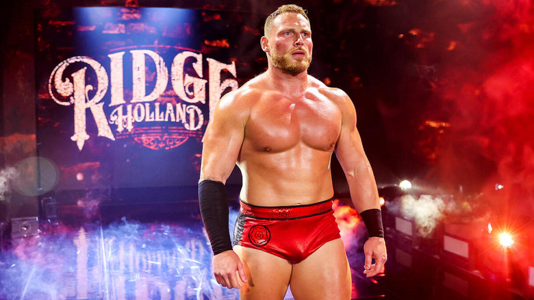 Ridge Holland makes an entrance