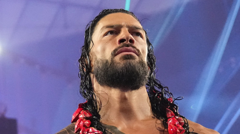 Roman Reigns thinking about Street Fighter