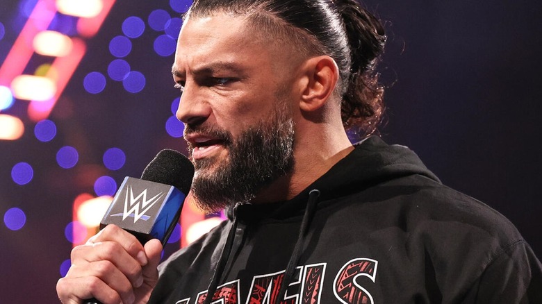 Roman Reigns on the mic