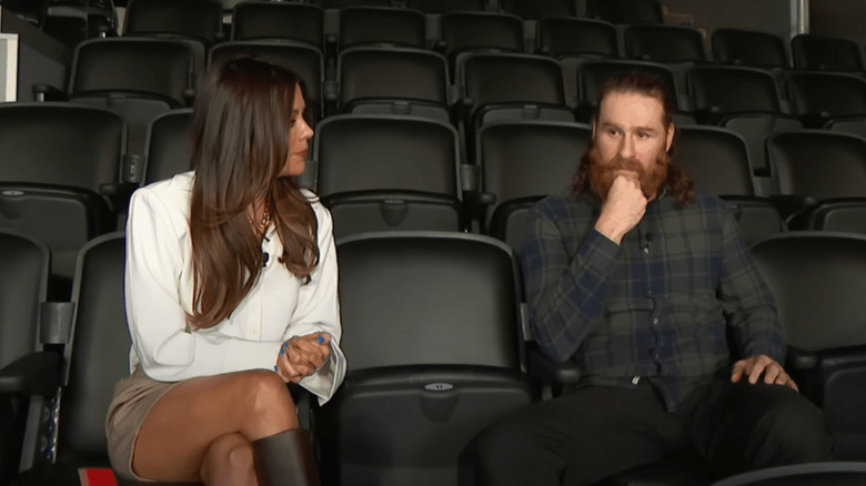 Jackie Redmond and Sami Zayn