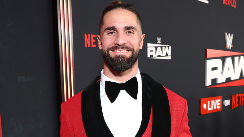 Seth Rollins is smiling