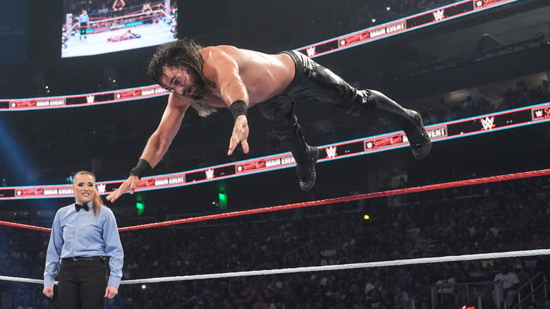 Seth Rollins leaping