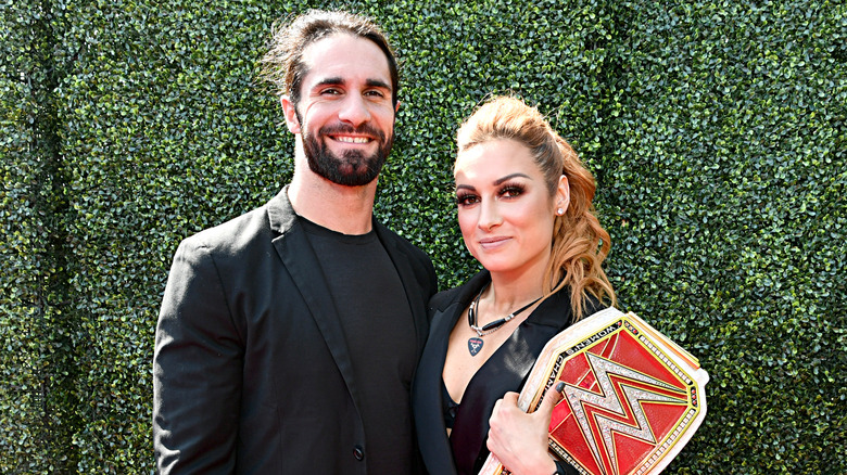 Seth Rollins and Becky Lynch