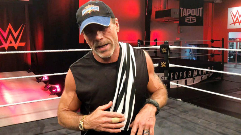 Shawn Michaels being interviewed