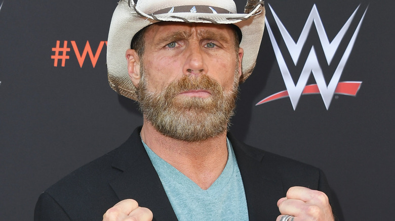 Shawn Michaels poses