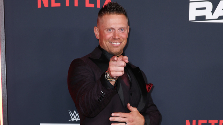 The Miz on the red carpet