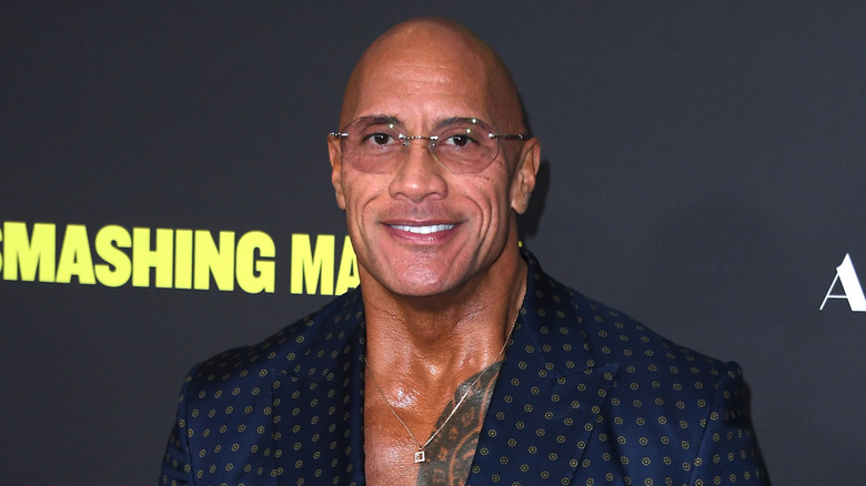 The Rock at the Smashing Machine premiere