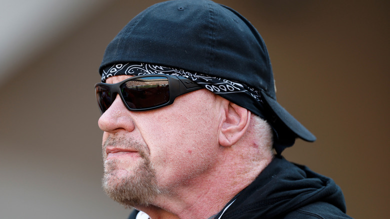 The Undertaker staring off into the distance